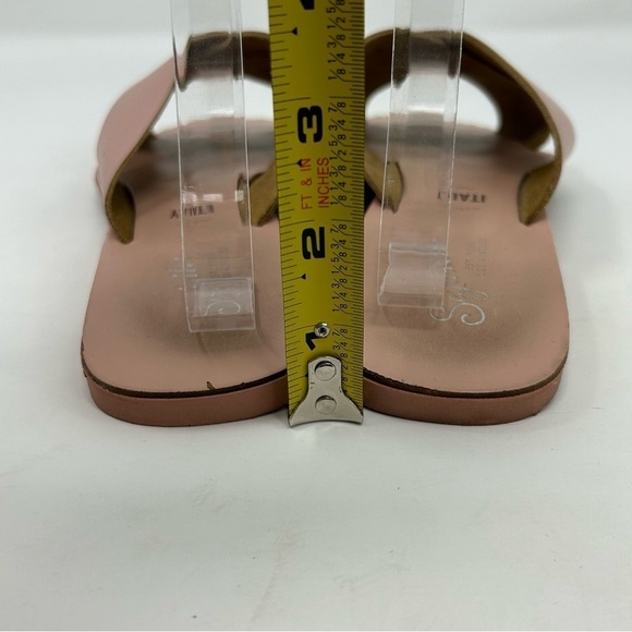 Seychelles Light Blush Pink Leather Slide Sandals Size 7 Summer Casual - Picture 8 of 12